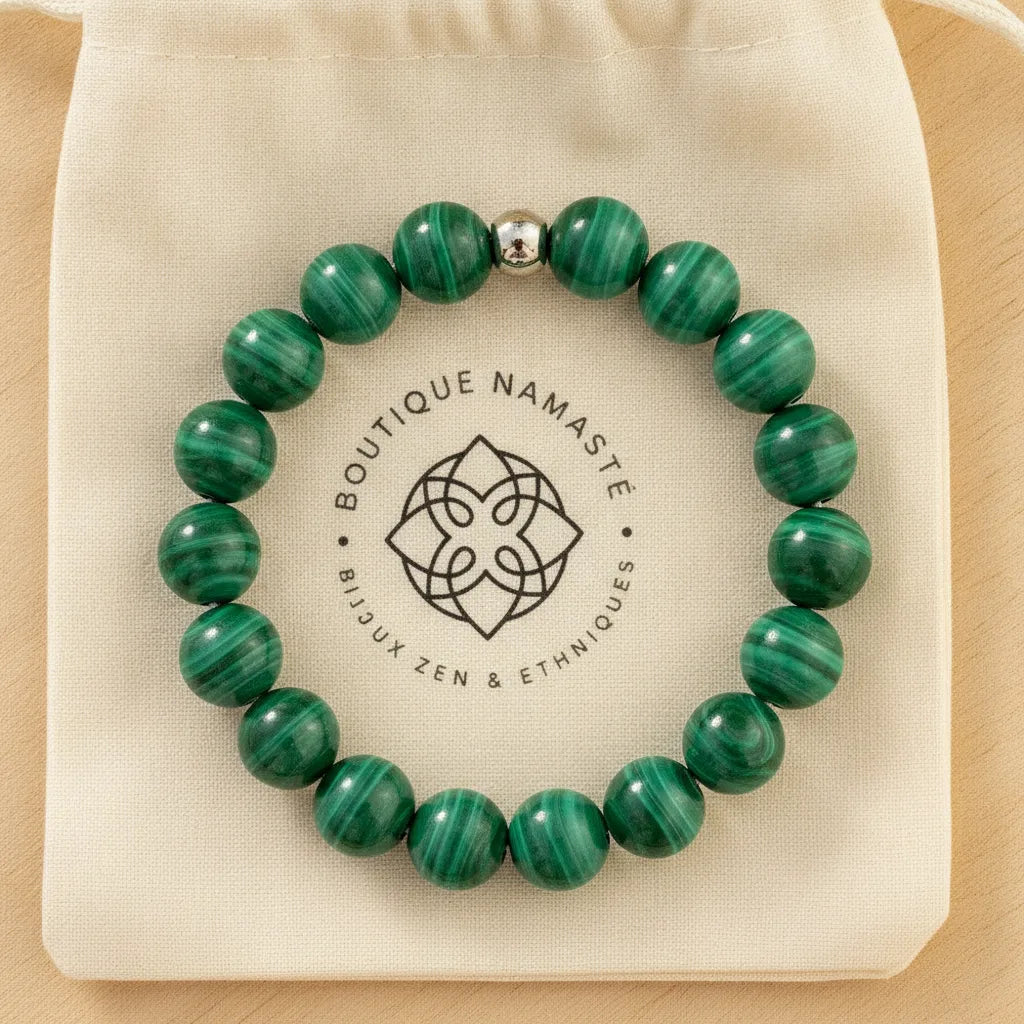 Bracelet Malachite 8mm - Guérison & Transformation
