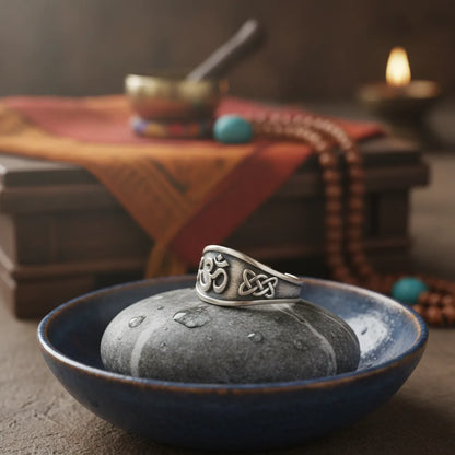 Anneau Sacré Pixiu : Fortune & Protection Tibétaine