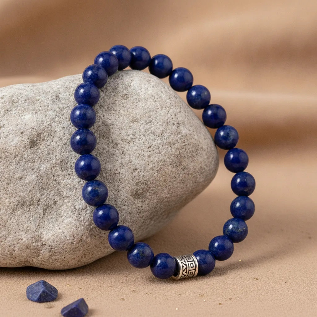 Bracelet Lapis Lazuli 8mm - Sagesse & Vérité