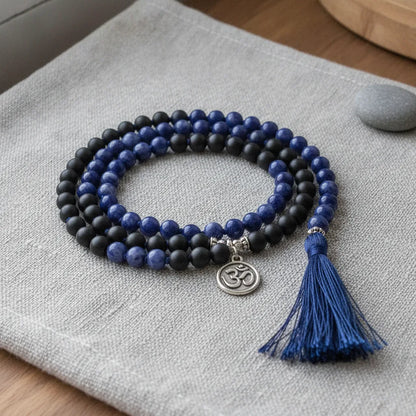 Mâlâ Anti-Stress Lapis Lazuli Quartz Fumé Améthyste