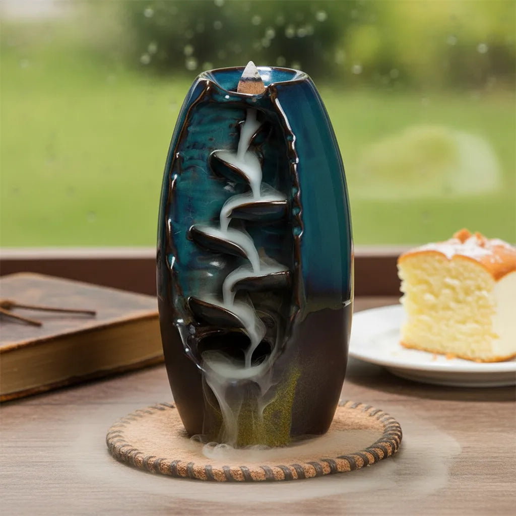 Brûleur Encens Cascade Zen Céramique