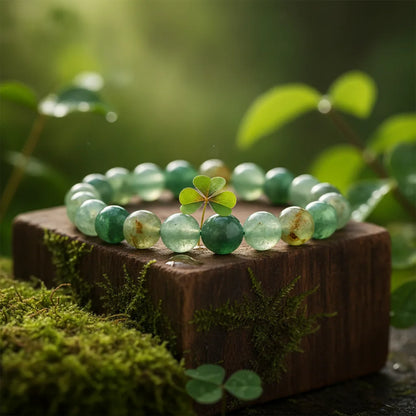 Bracelet Aventurine Verte : Chance & Prospérité