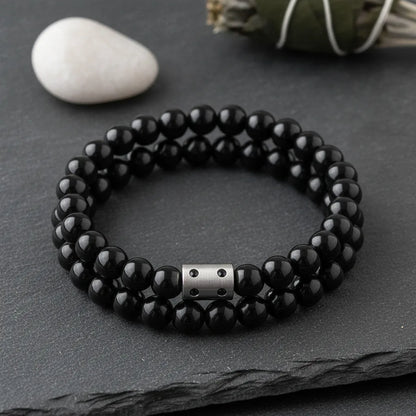 Bracelet Onyx : Sérénité et Contrôle