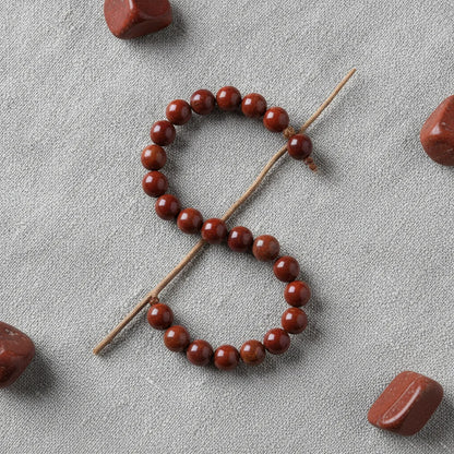 Bracelet Jaspe Rouge 8mm - Courage & Ancrage