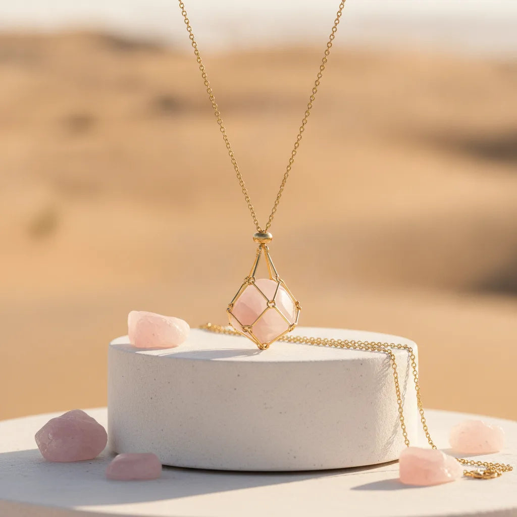 Collier Porte-Pierre "Déesse" - Élégance & Énergie Personnalisable