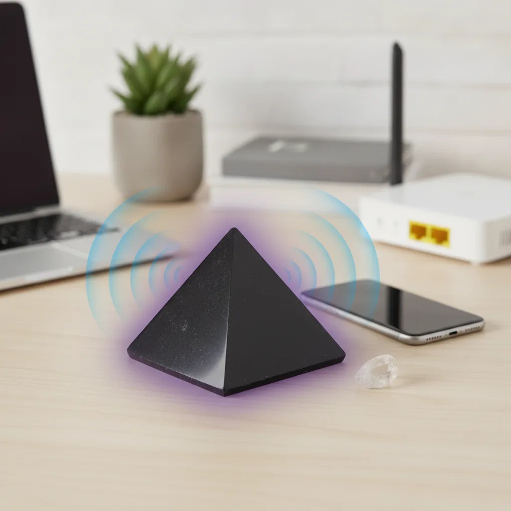 Pyramide Shungite : Bouclier Anti-Ondes Naturel