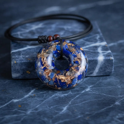 Pendentif Orgonite Lapis Lazuli - Harmonie & Clairvoyance
