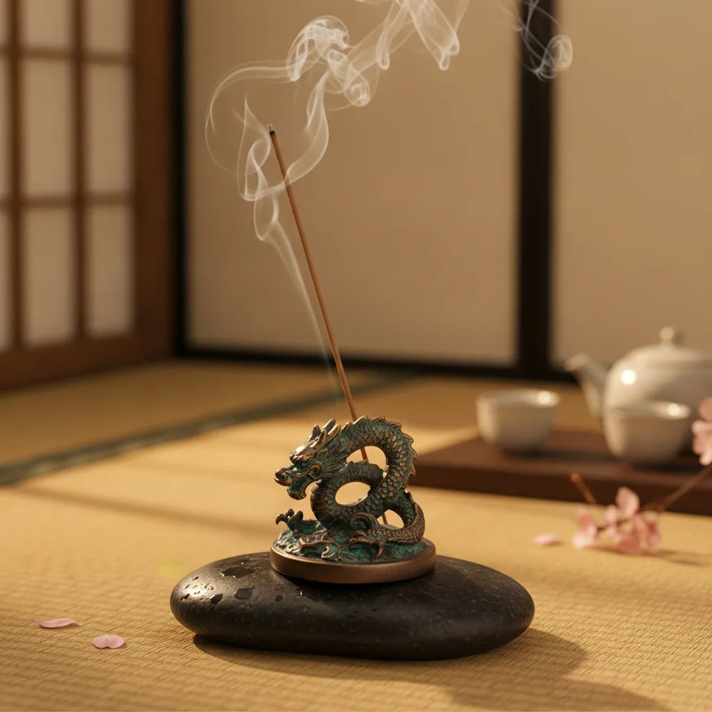 Porte Encens Dragon Japonais - Zen & Déco