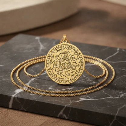 Pendentif Sceau des 7 Archanges : Protection Spirituelle