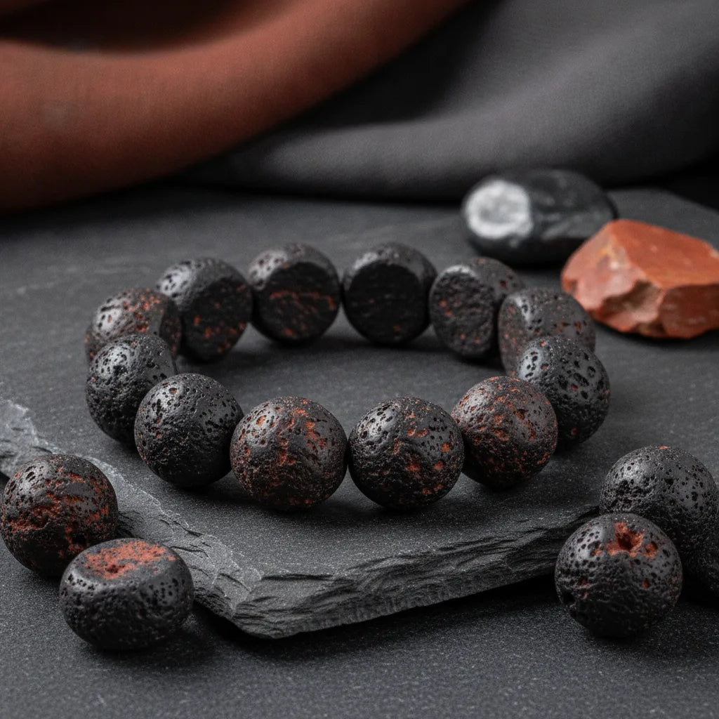 Bracelet L'Homme Zen Pierre de Lave