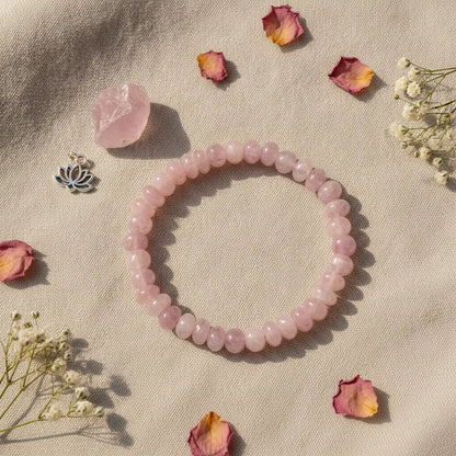 Bracelet Kunzite Rose : Douceur et Sérénité Cardiaque