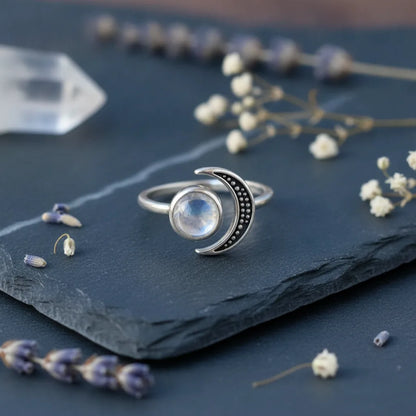 Bague Pierre de Lune Renaissance Lunaire