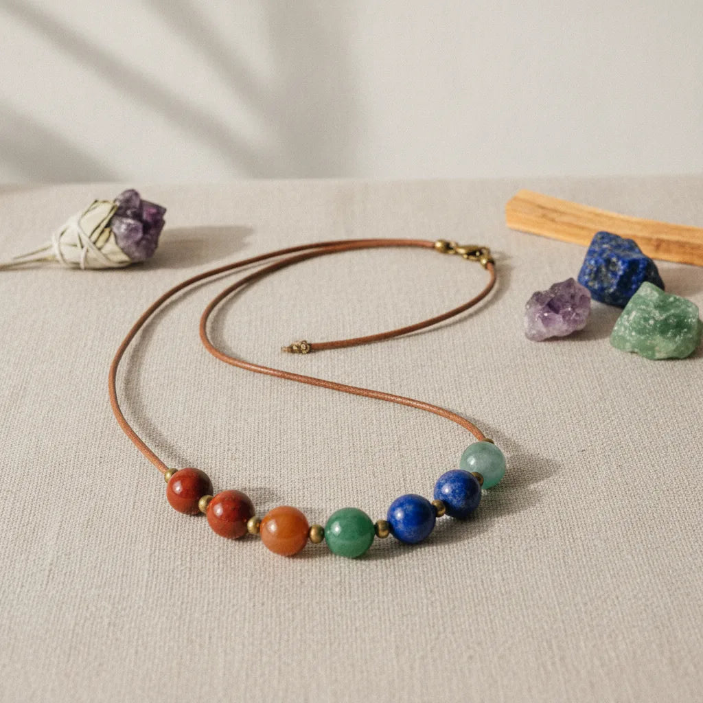 Collier 7 Chakras Artisanal - Équilibre & Bien-être