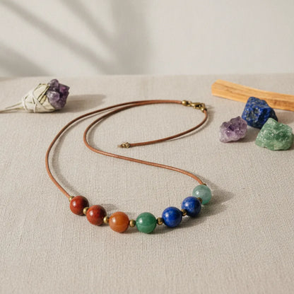 Collier 7 Chakras Artisanal - Équilibre & Bien-être