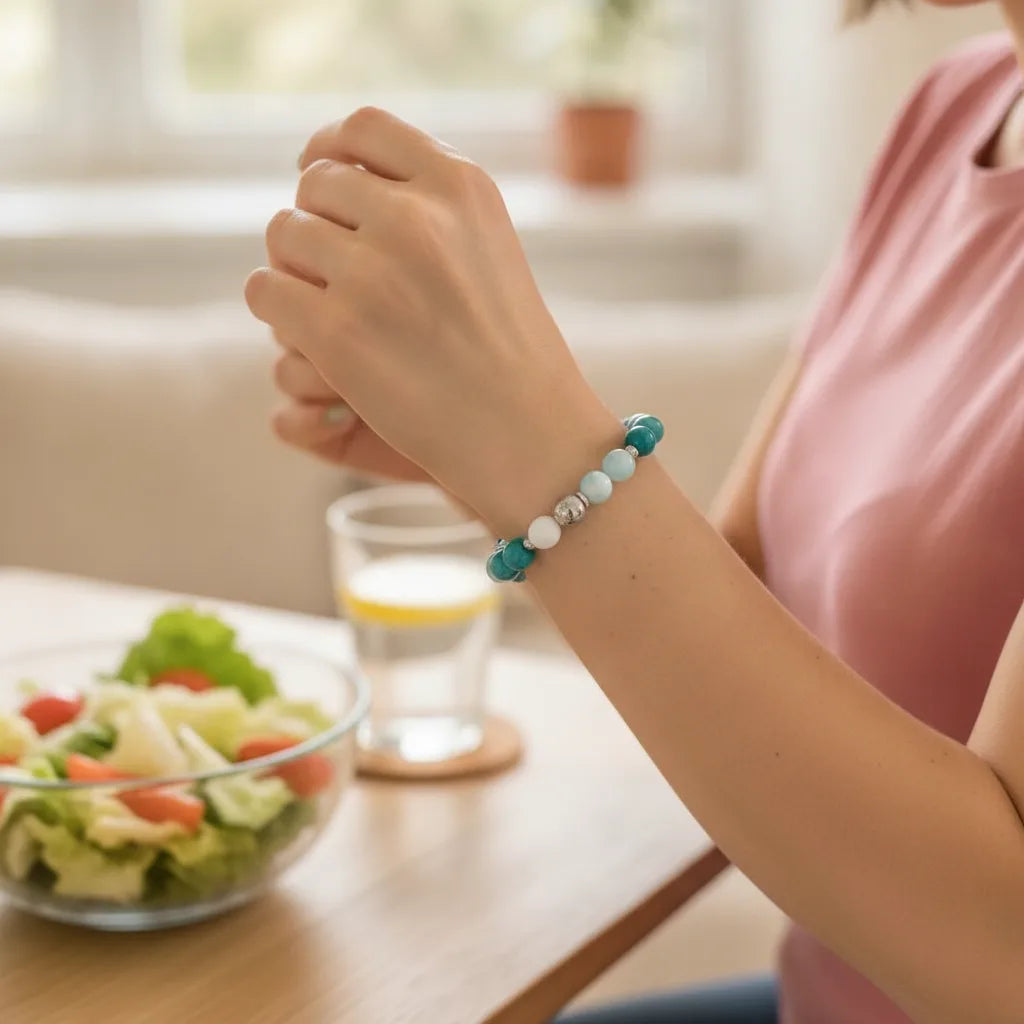 Bracelet Minceur Naturel : Apatite, Howlite, Amazonite
