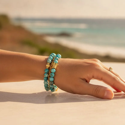Bracelet Amazonite Royale : La Pierre des Conquérantes