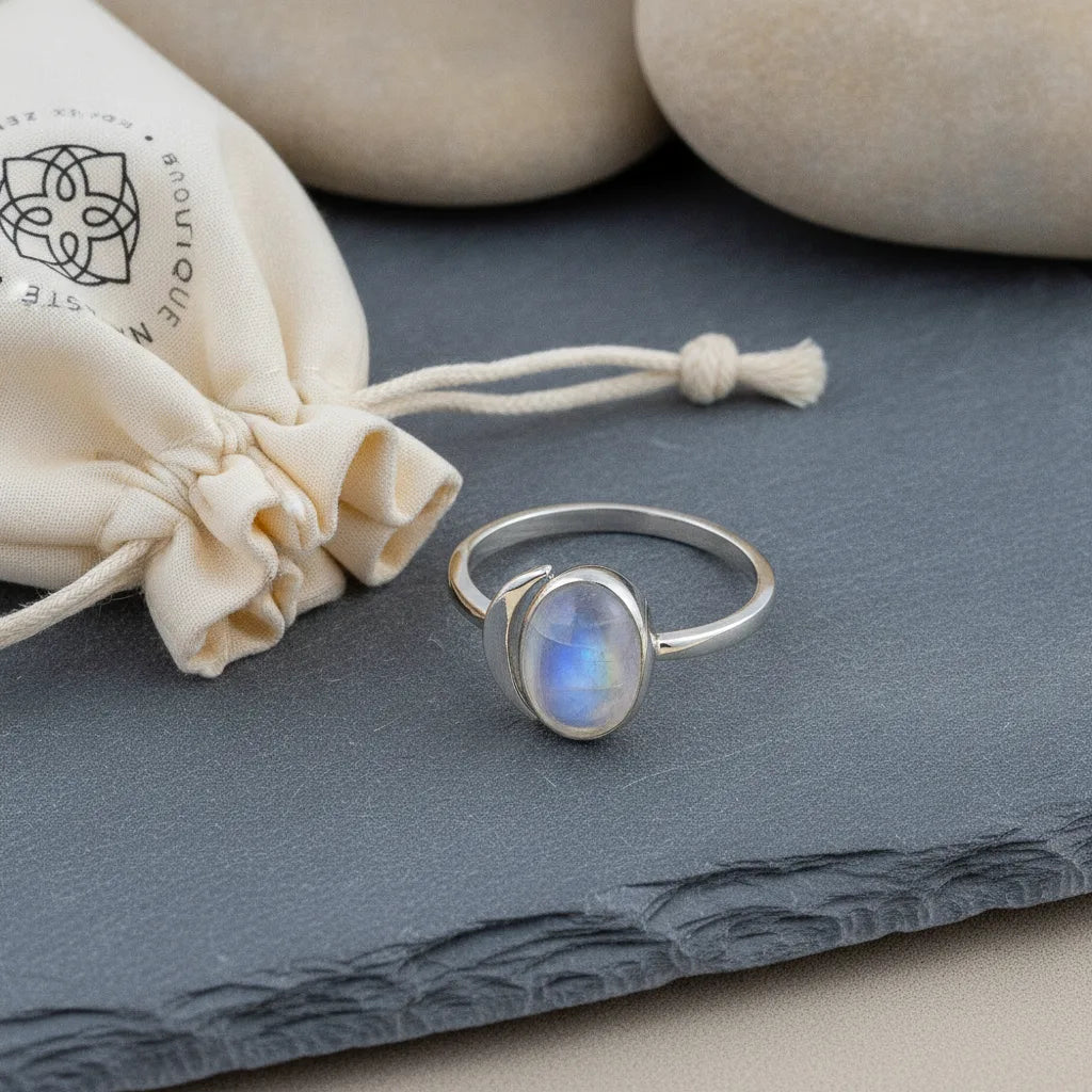 Bague Pierre de Lune Renaissance Lunaire