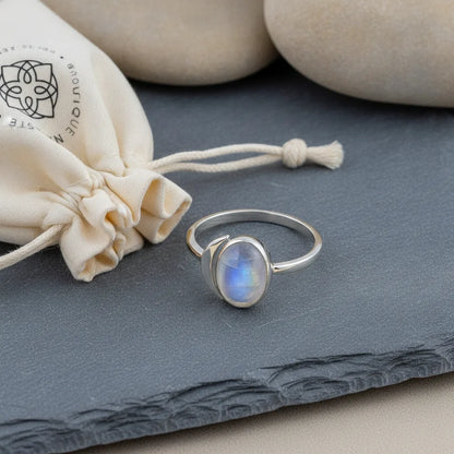 Bague Pierre de Lune Renaissance Lunaire