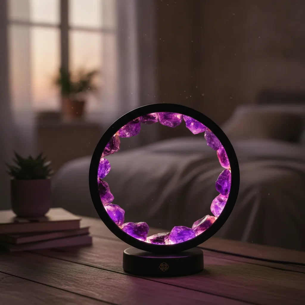 Lampe Améthyste : Calme et Sérénité Nocturne