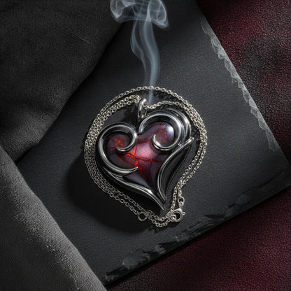 Pendentif Cœur de Dragon Labradorite AAA