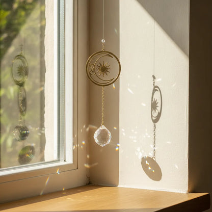 Capteur Soleil Lunaire : Lumière Prismatique Féerique