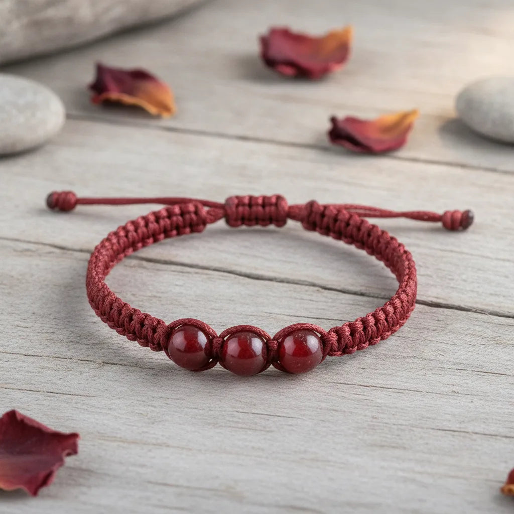 Bracelet Tibétain Cinabre Sang de Dragon