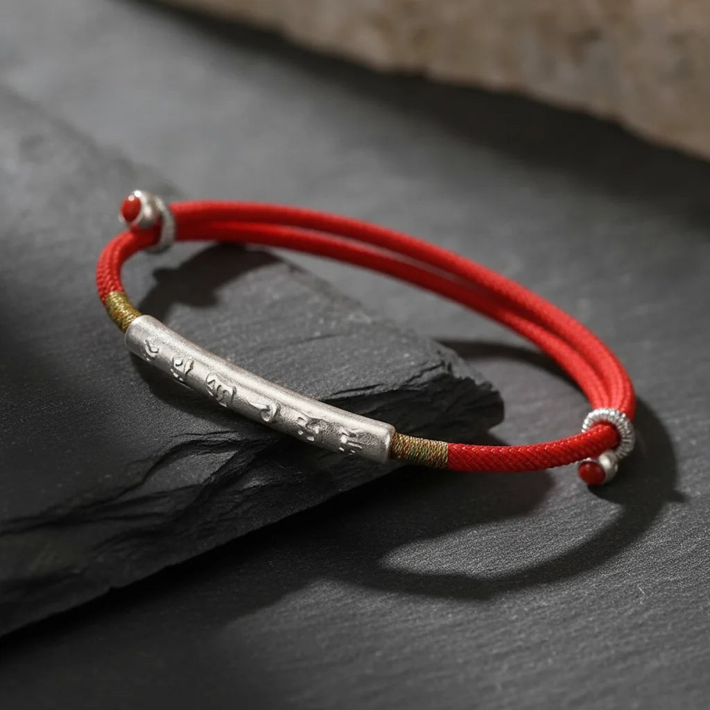 Bracelet Chance Éternelle Argent 925 Mantra Om Mani Padme Hum