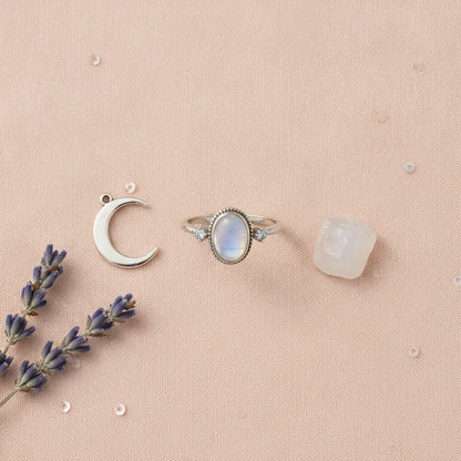 Bague Pierre de Lune Renaissance Lunaire