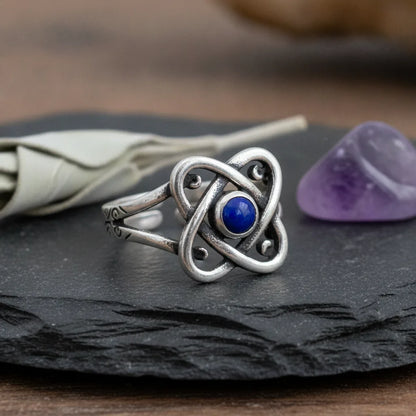 Bague Noeud de Sorcière Protection Éternelle Ajustable