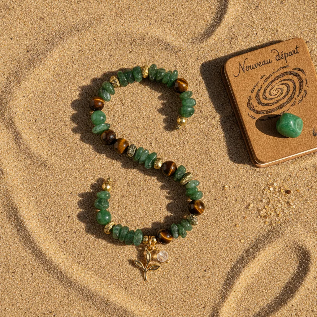 Bracelet Abondance Citrine Jade Pyrite