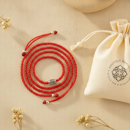 Bracelet Ma Bonne Étoile : Vœux & Mantra Tibétain Argent 925