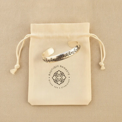 Bracelet Chance Éternelle Argent 925 Mantra Om Mani Padme Hum