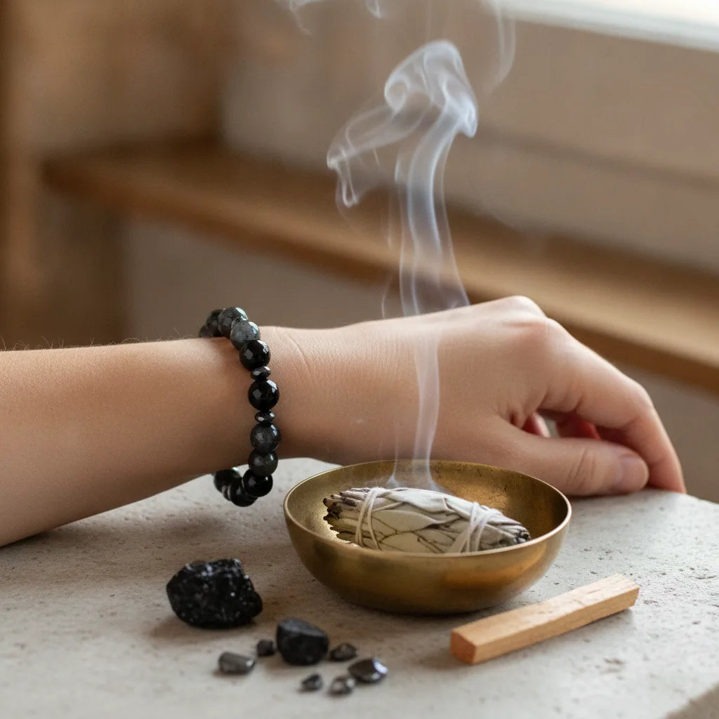Bracelet Tibétain Cuivre : Protection Énergétique Unisexe