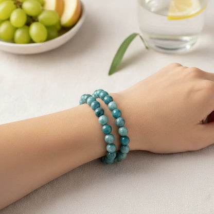 Bracelet Minceur Naturel : Apatite, Howlite, Amazonite