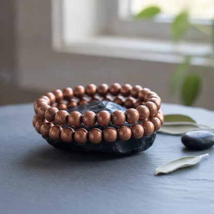 Bracelet Bouclier Tibétain Cuivre Ajustable